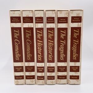 VTG The Heritage Press Complete Plays of Shakespeare Six Hardcover Book Set 1986